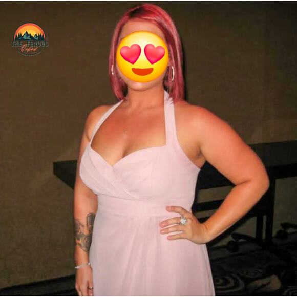 CHIFFON ALFRED ANGELO LOVES FIRST BLUSH Halter Neckline Sweetheart Dress Size 14 - Picture 9 of 16